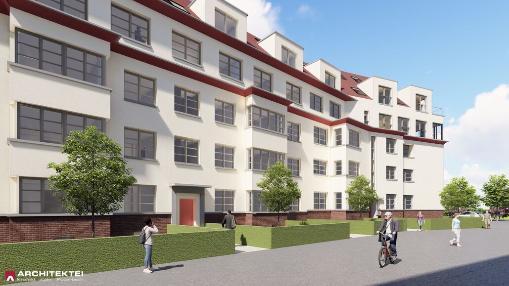 3D Visualisierung aus Sicht der Curtiusstr. 10 + 8 sowie Rankestr. 1